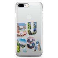 Apple iPhone 8 Plus Kılıf Bursa Gezi Arka Kapak Koruma Desenli Full Koruyucu