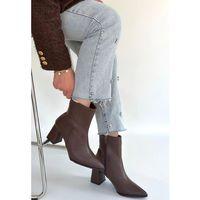 Oter Kahverengi Cilt Topuklu Bot