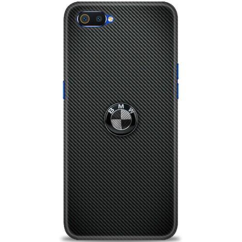 Realme C2 Kılıf HD Baskılı Kılıf - Bmw Siyah + Tam Ekran Koruyucu