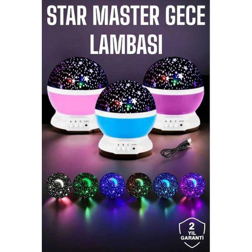 Mavi Ve Mor Işıklı Projeksiyon Lambası