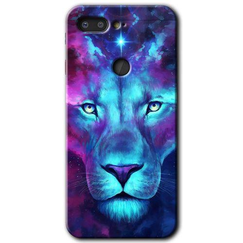 General Mobile GM 9 Pro Kılıf HD Desen Baskılı Arka Kapak - Neon Lion