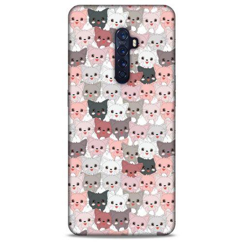 Lopard Oppo Reno 2 Uyumlu Kılıf Kediler (31) TPU Kılıf Minikler