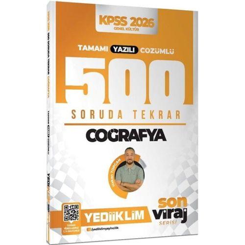 2026 KPSS AGS Coğrafya Son Viraj Serisi Tamamı Yazılı Çözümlü 500 Soruda Genel Tekrar Kampı Yediiklim