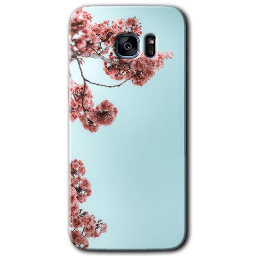 Samsung Galaxy S7 Edge HD Baskılı Kılıf + 9D Tam Ekran Koruyucu - Japon Çiçeği