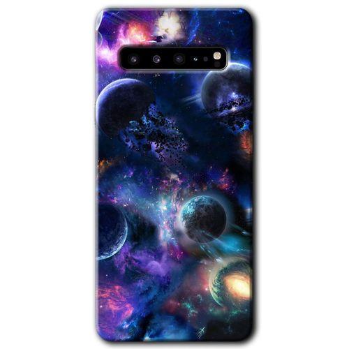 Galaxy S10 Plus Kılıf HD Desen Baskılı Arka Kapak - Gezegen Karışımı