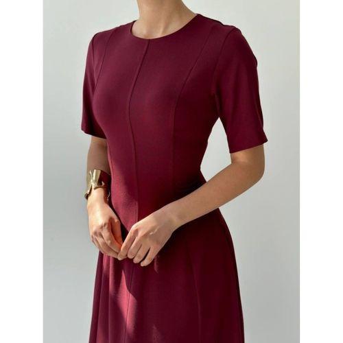 Wera Pliseli Midi Elbise