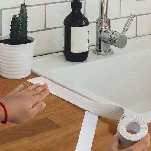 Angel Of Life®  Su Sızdırmaz Banyo Mutfak Lavabo Küvet İzolasyon Şerit Bant,Lavabo Kenar Bandı 3.2 mt x 38 mm