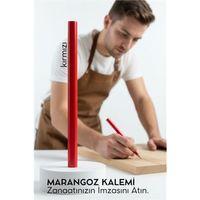 KIRMIZI Marangoz Kalemi - Ahşap İşleme Kalemi - Ahşap İşleme İşaretleme Araçları