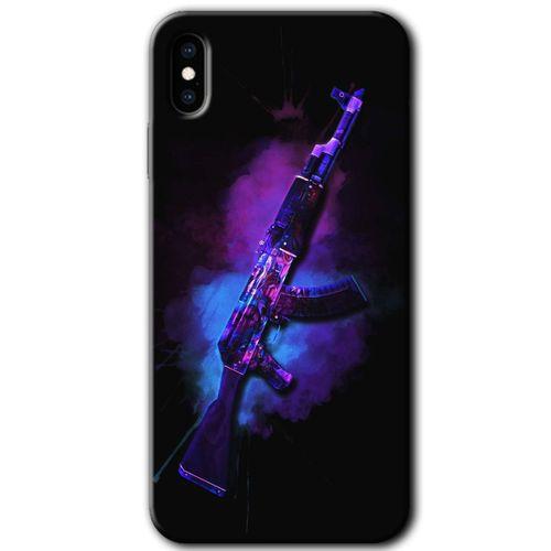 iPhone Xs HD Baskılı Kılıf + 9D Tam Ekran Koruyucu - AK