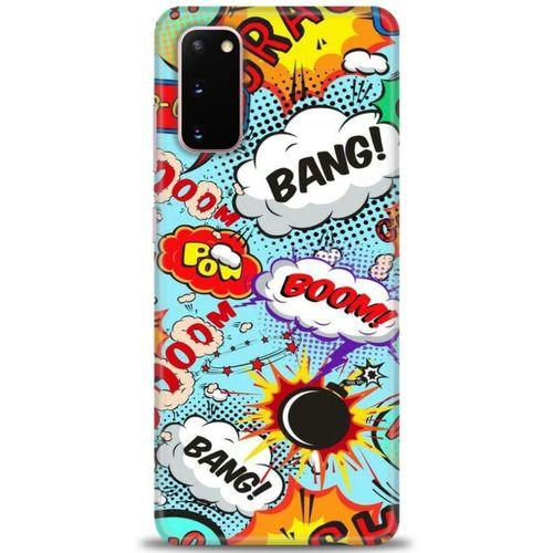 Samsung Galaxy S20 Kılıf HD Baskılı Kılıf - Bang Boom + Tam Ekran Koruyucu