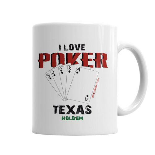 I Love Poker Kupa Bardak Porselen