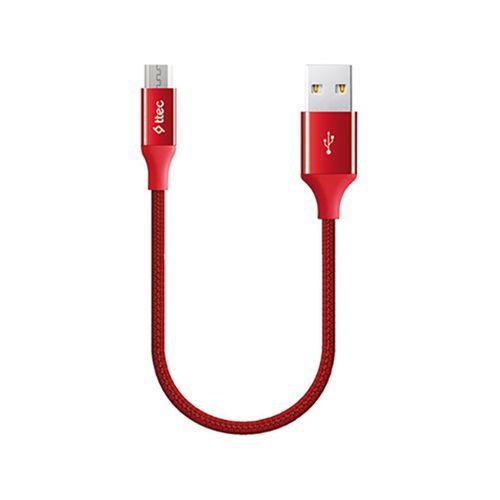 Ttec 2Dk25K Alumicable Mini 30Cm Micro Usb Şarj Kablosu Kırmızı