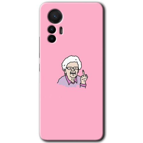 Xiaomi Mi 12 Lite HD Baskılı Kılıf + 9D Tam Ekran Koruyucu - Bad Grandmother
