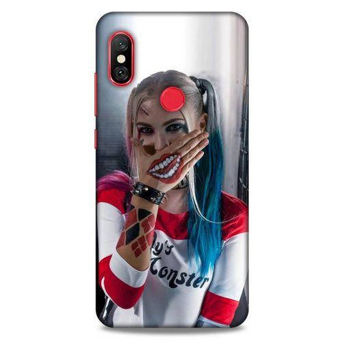 Xiaomi Redmi Note 6 Pro Uyumlu Kılıf Harley Quinn (25) Antişok Kapak Kiremit