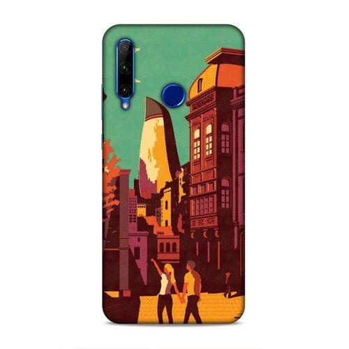 Huawei Y6P Uyumlu Kılıf Azarbaijan (44) Tough Armor Kılıf Bakü Çizim