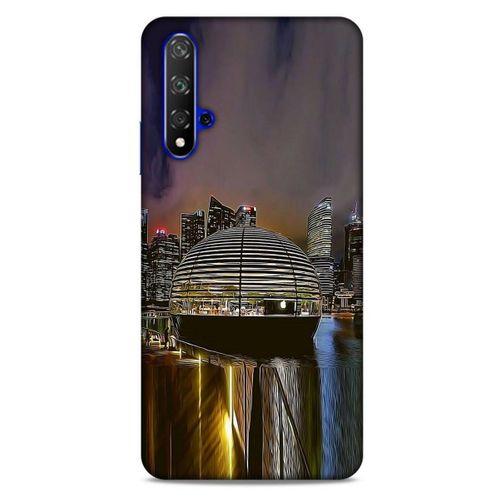 Huawei P Smart S Y8P Kılıf Dünya Mimarisi (49) Ultra Silikon Kılıf Apple Marina Bay