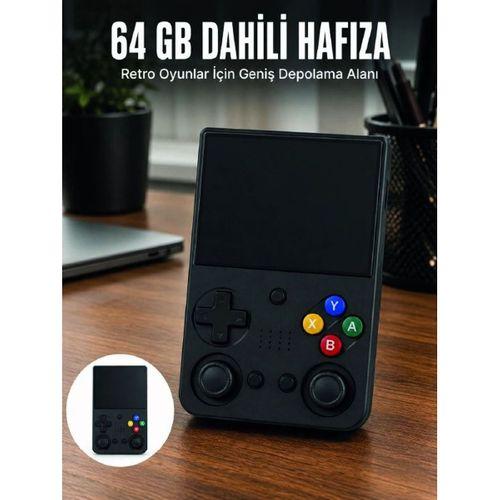 Aşınabilir Retro El Oyun Konsolu 64gb Hafızalı Ips Ekranlı Oyun Cihazı