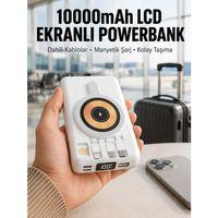 Lcd Göstergeli Manyetik Powerbank Type C Usb Girişli Yeni Nesil