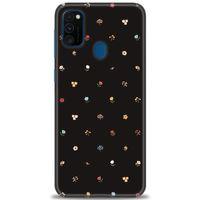Samsung Galaxy M21 Kılıf HD Baskılı Kılıf - Flower + Tam Ekran Koruyucu