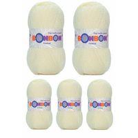 5 Adet Festival Simli Örgü İpi Yünü Renk No:223