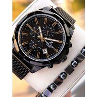 Daniel Klein Erkek Kol Saati 30 Metre Suya Dayanıklı Çelik Kordon + Bileklik Hediyeli  VS.BLKT.0686