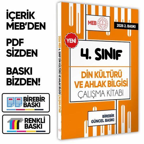 2026 MEB ÖDM İlkokul 4 Sınıf DİN KÜLTÜRÜ VE AHLAK BİLGİSİ Çalışma Kitabı Soru Bankası  BASKI ÜCRETİ