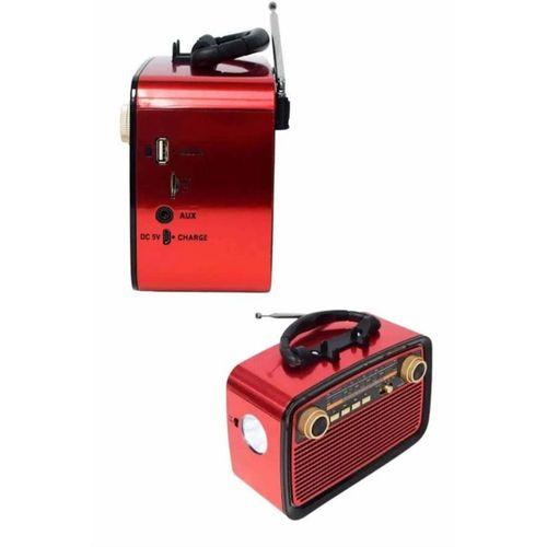 Bluetooth Hoparlör Ahşap Renk Vintage Işıklı Nostaljik Radyo Fm Ahşap Görünümlü