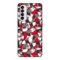 Oppo Reno 4 Pro Uyumlu Kılıf Romans (38) Neo Hybrid Kılıf Kırmızı Gri