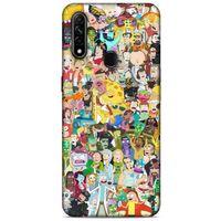 Oppo A31 Uyumlu Kılıf Rick And Morty (36) Glitter Kılıf Cop Morty