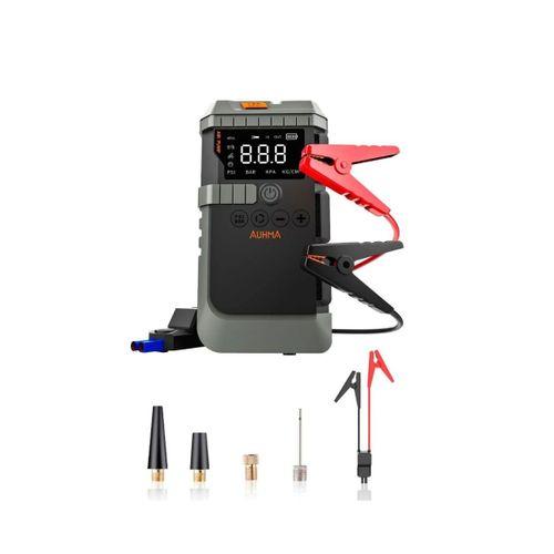 Akıllı Lastik Şişirme Kompresörü Akü Takviye Özellikli Led Fenerli Taşınabilir Güç Ünitesi