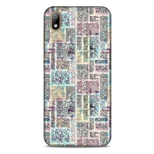 Huawei Y5 2019 Kılıf Pastel Renkler (7) Telefon Kılıfı Pembe Mavi
