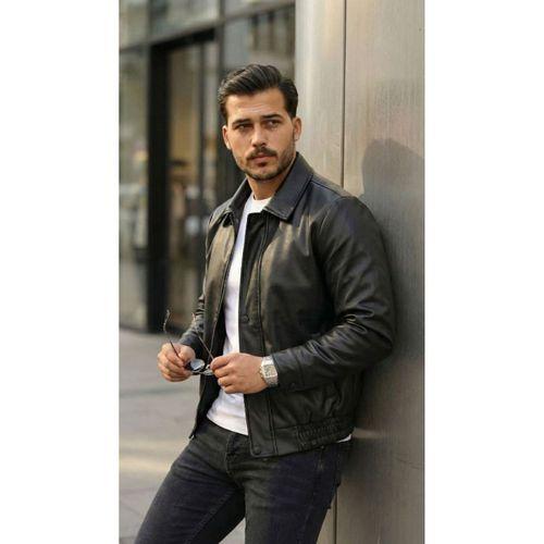 Erkek Astarlı Deri Ceket
