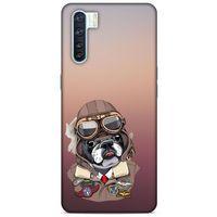 Animax Pilot Bulldog Oppo A91 Kılıf Desenli Silikon