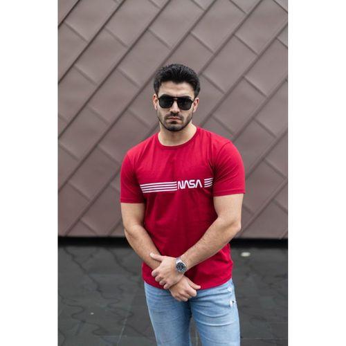 Erkek Kısa Kollu Nasa Baskı Basic Erkek T-shirt