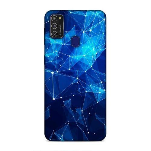 Samsung Galaxy M21 Kılıf Mavi Ag Guvenligi Arka Kapak Silikon Koruma Full Koruyucu