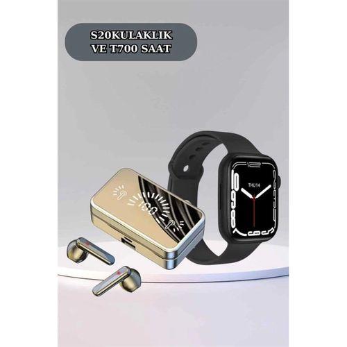 Powerbank Bluetooth Kulaklık Ve Yeni Model Akıllı Saat Seti Anc Özelliği Dokunamatik