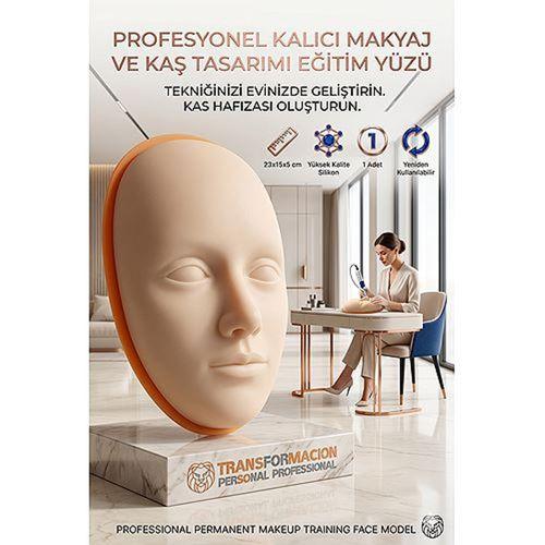 3D Kalıcı Makyaj Pratik Yüzü, Silikon Microblading Kaş Dudak Eğitim Mankeni 723165