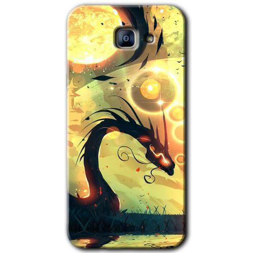Samsung Galaxy A8 2016 Kılıf HD Desen Baskılı Arka Kapak - Digital Dragon