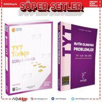 Üç Dört Beş TYT Türkçe ve Karekök Rutin Olmayan Problemler Soru Bankası 2 Kitap Set