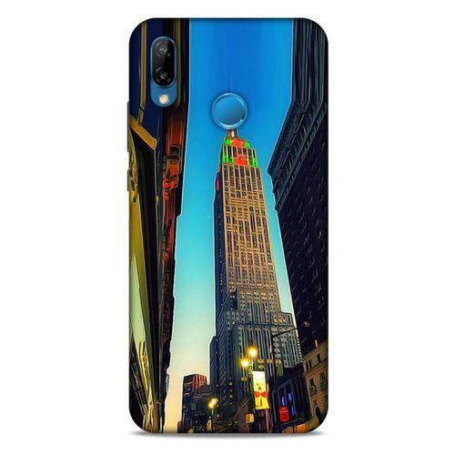 Huawei P20 Lite Kılıf Dünya Mimarisi (6) Silikon Kılıf Empire State