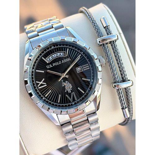 U.S.Polo Assn Çelik Kasa Ve Kordon 2 Yıl Garantili 5 Atm Suya Dayanıklı Erkek Kol Saati E.PA1123-03