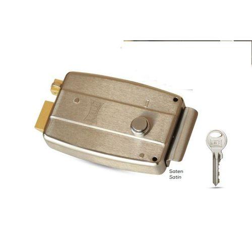 Kale 157 EL 14 Elektrikli Tirajlı Kilit 14 cm Krom