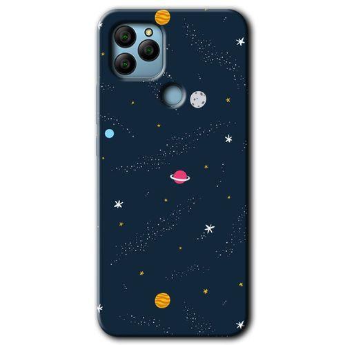 Potkal Hediye Fabrikası General Mobile GM 21 Kılıf HD Desen Baskılı Arka Kapak - Çizim Gezegen