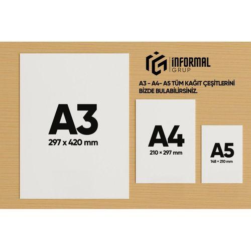 İnformal Fotokopi Kağıdı Premium Kalite A3 70 gr 500 Yaprak 1 Hamur