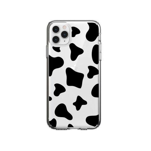 iPhone 11 Pro İnek Desenli Premium Şeffaf Silikon Kılıf