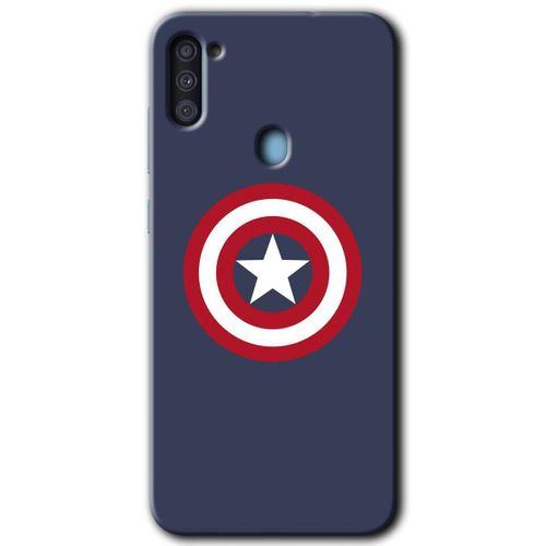 Samsung Galaxy A11 Kılıf Baskılı Kapak - Captain! + 5D Tam Kaplayan Cam