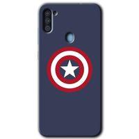 Samsung Galaxy A11 Kılıf Baskılı Kapak - Captain! + 5D Tam Kaplayan Cam