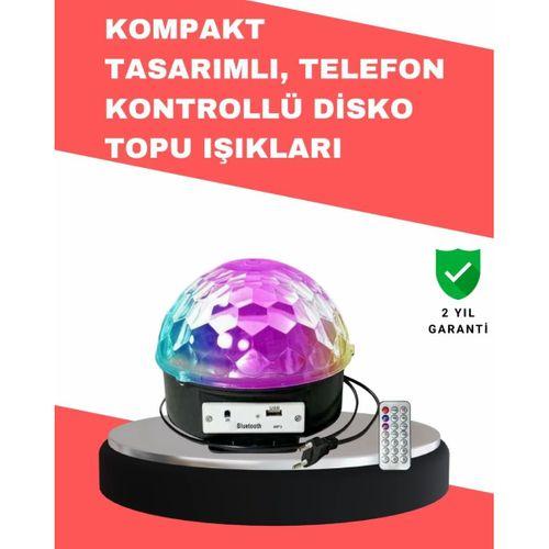 Çok Renkli Led Masaüstü Disko Topu Parti Aydınlatma Cihazı