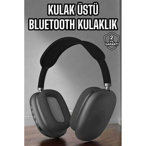 P9 Plus Hi-fi Ses Kalitesi Ayarlanabilir Mikrofonlu Bluetooth Kulaklık Siyah