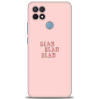 Oppo A15S Kılıf HD Baskılı Kılıf - Blah Blah + Tam Ekran Koruyucu